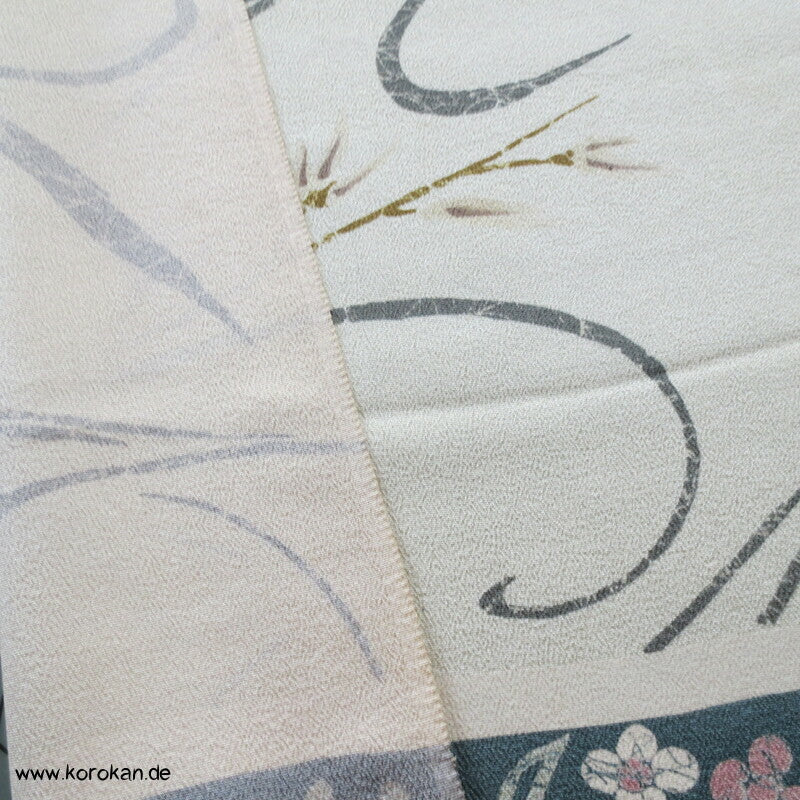 Panel Muster Seide für Kimono - Blumen, Blätter, abstrakt