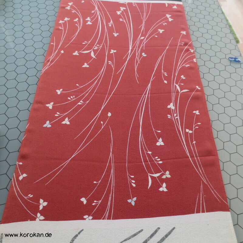 Panel Muster Seide für Kimono - Blumen, Blätter, abstrakt