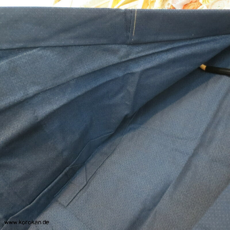 blauer Woll Hitoe Kimono - wie neu