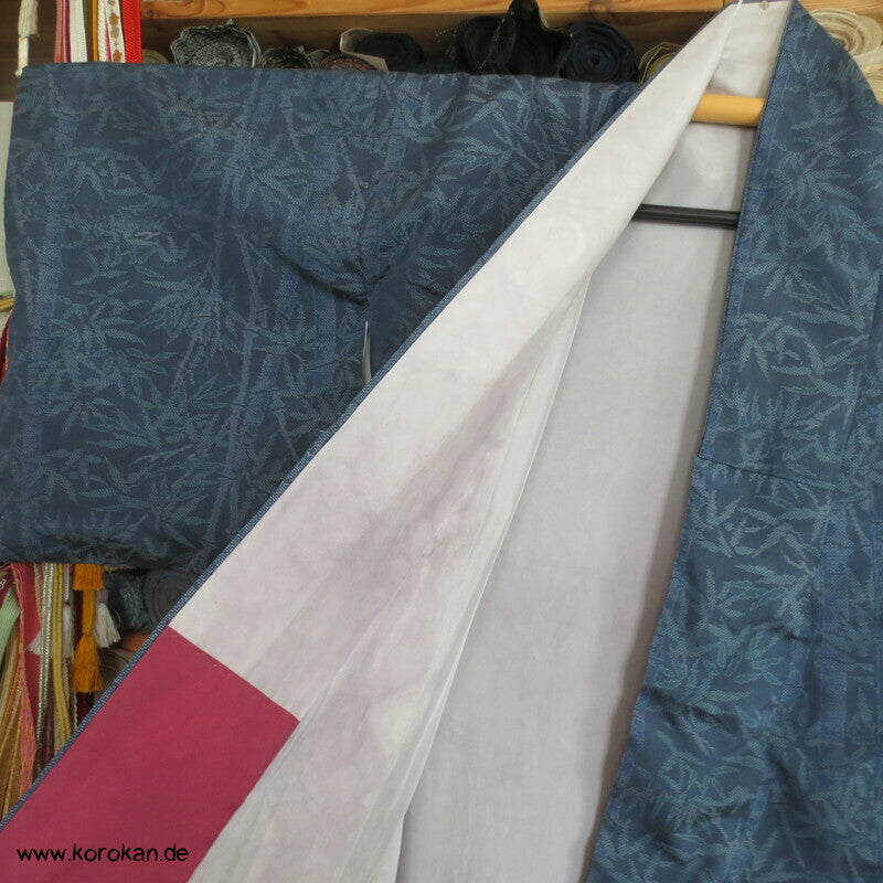 Bambus Kasuri Tsumugi Seiden Kimono