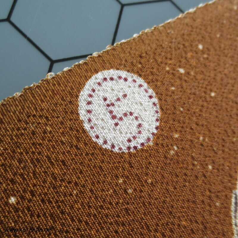 Panel Seide, Gräser, Blütter, Schmetterlinge für Kimono