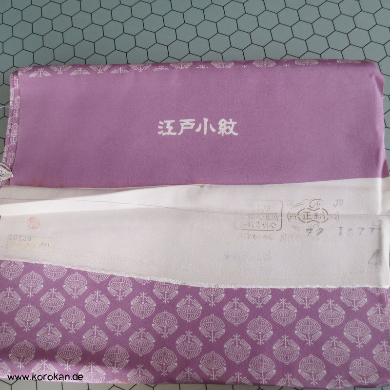 Bangasa Kimono Chirimen Crepe Seide