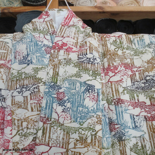 Shochikubai Bingata Bambuswäldchen Komon Kimono