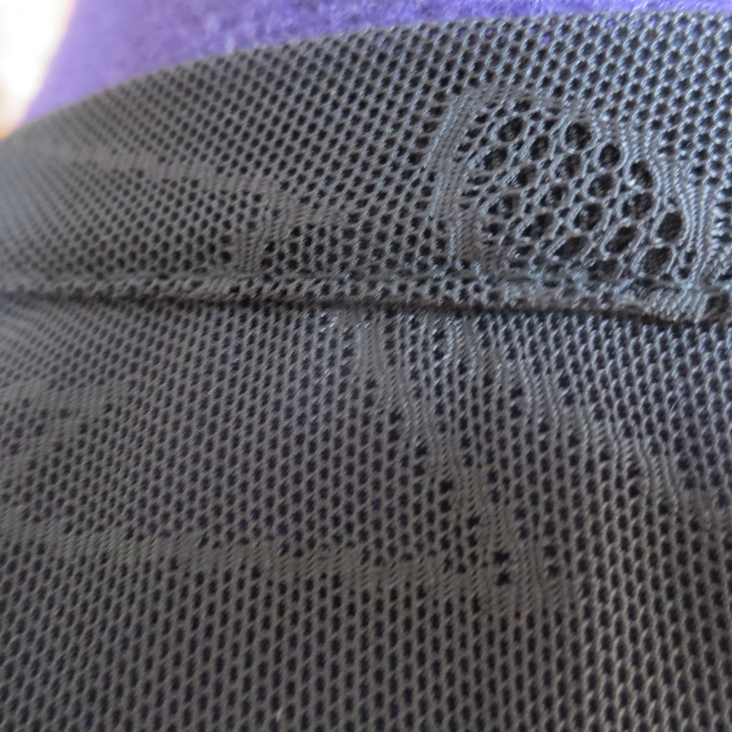 schwarzer Stretch - Spitze Überwurf / Unterkleid, 3/4 Arm