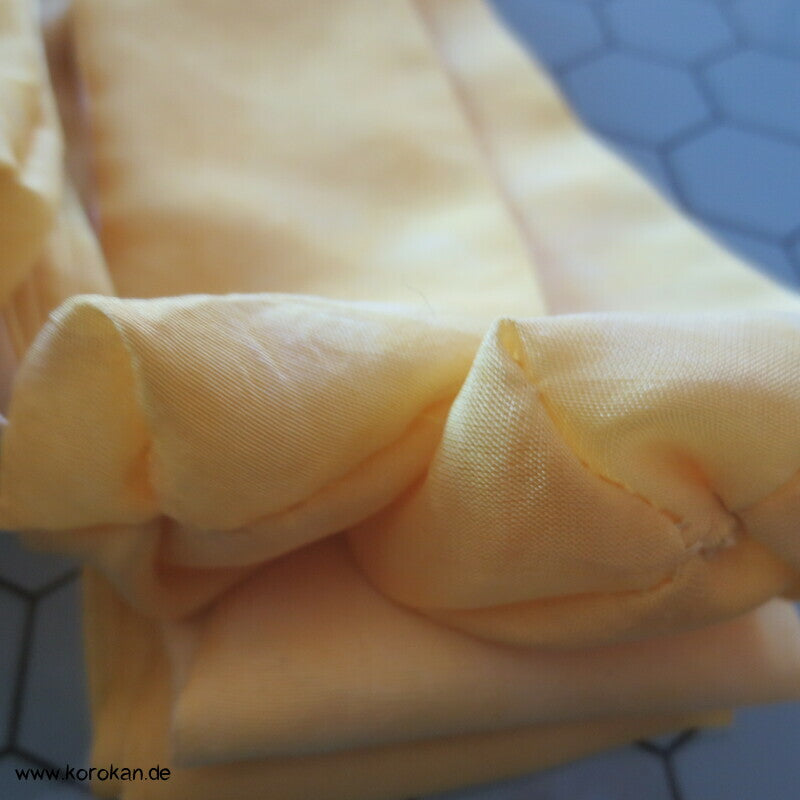 gelbes Shibori Pongé Koshihimo Band