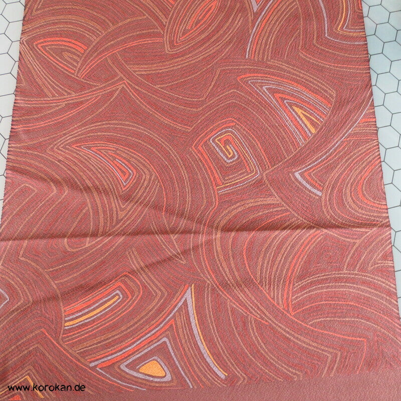 Panel Blüten und abstrakt - Chirimen Kimono Seide