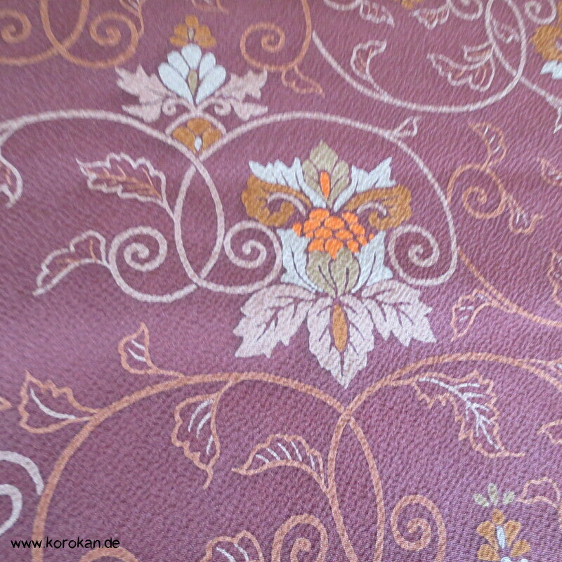 Panel Blüten und abstrakt - Chirimen Kimono Seide