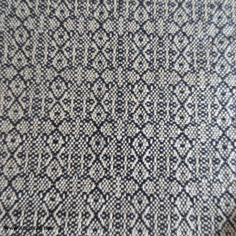geometrischer Jacquard Kimono Stoff, Wolle / Acryl