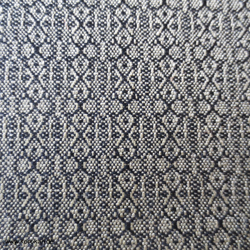 geometrischer Jacquard Kimono Stoff, Wolle / Acryl