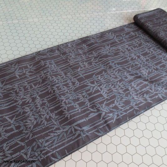 Bambus Kasuri Druck Regenmantel Kimono Seidemstoff