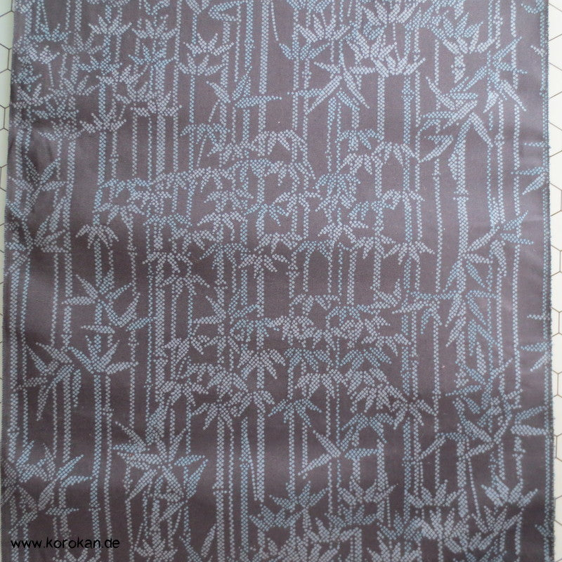 Bambus Kasuri Druck Regenmantel Kimono Seide