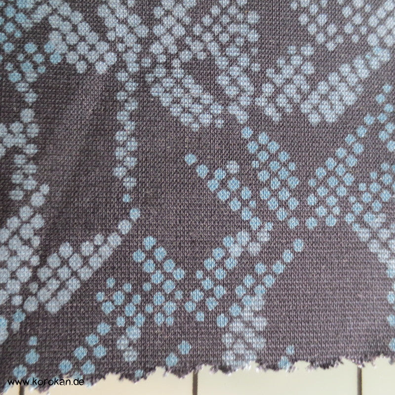 Bambus Kasuri Druck Regenmantel Kimono Seide