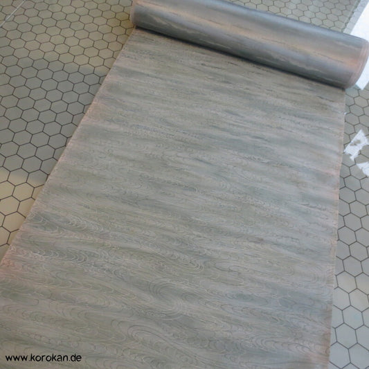 blaue Wellen Kimono Damast - keine Seide, eher Acetat