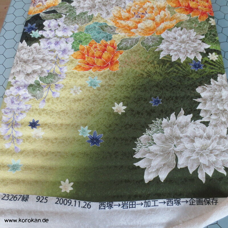 Panel Muster Stoff für Kimono - Blumendruck