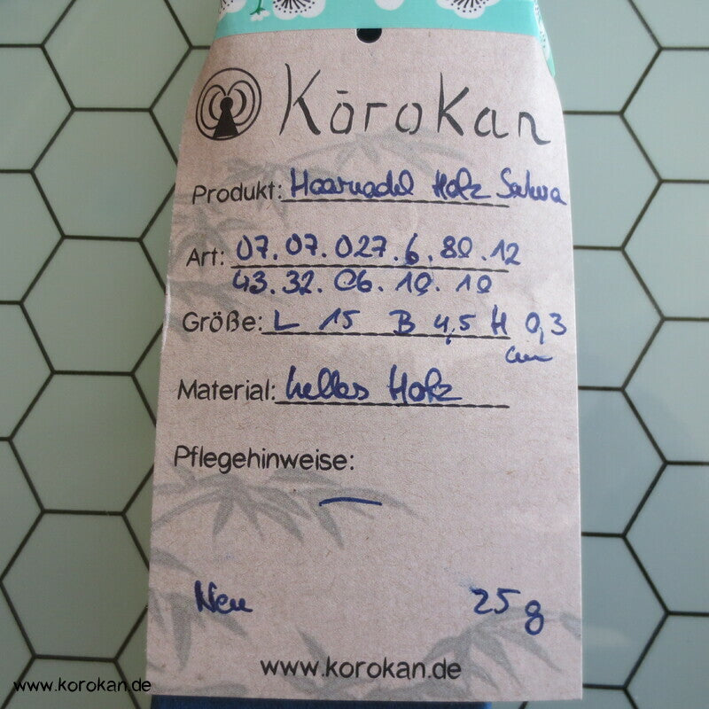 Holz Haarnadel mit Sakura Durchbruchmuster