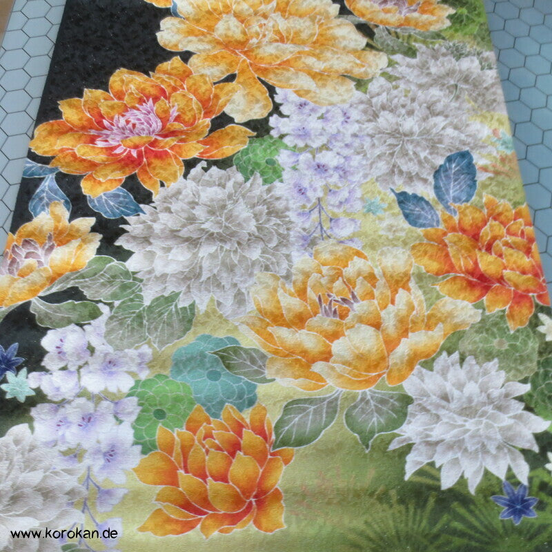 Panel Muster Stoff für Kimono - Blumendruck