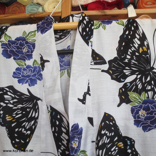 Yukata Baumwoll Kimono Schmetterlinge