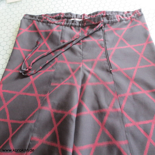 Hosenrock  / weite Hose aus Tsumugi Kasuri Asanoha