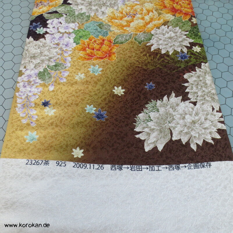 Panel Muster Stoff für Kimono - Blumendruck