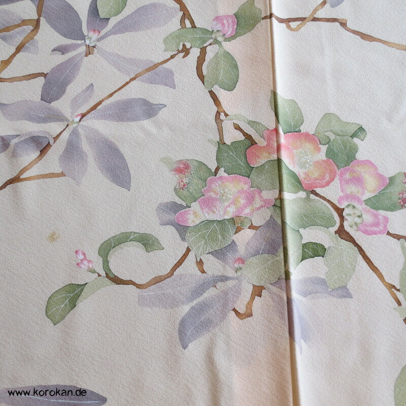 Kamelienbaum Stoffbahnen Seide für Homongi - Karieba