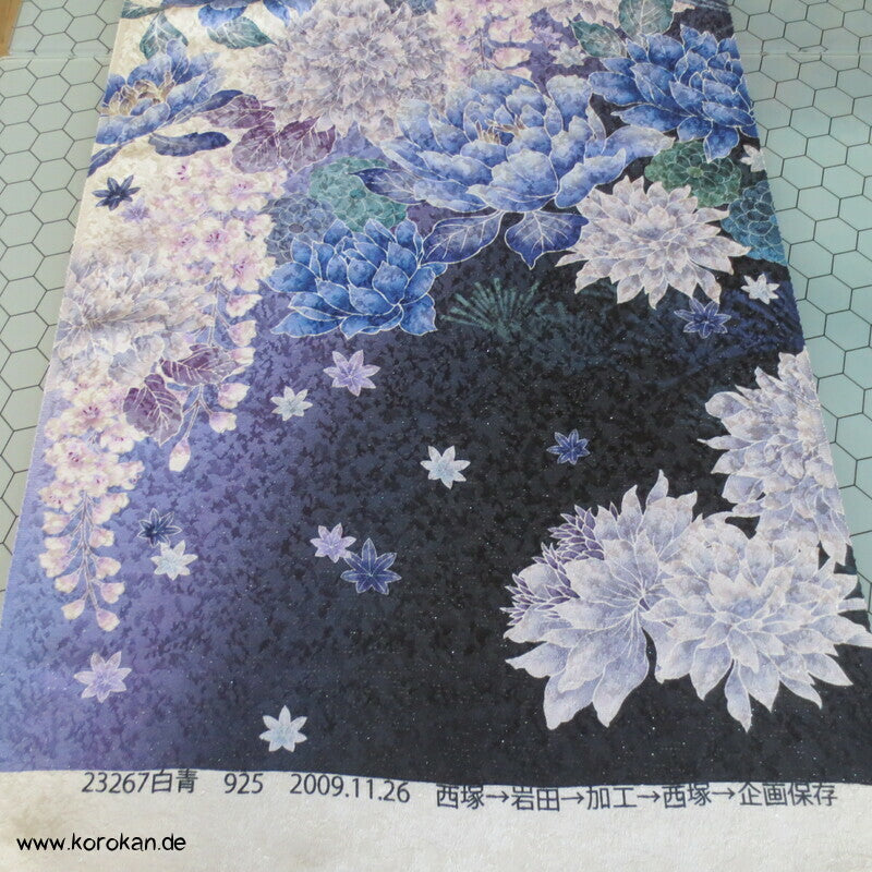 Panel Muster Stoff für Kimono - Blumendruck