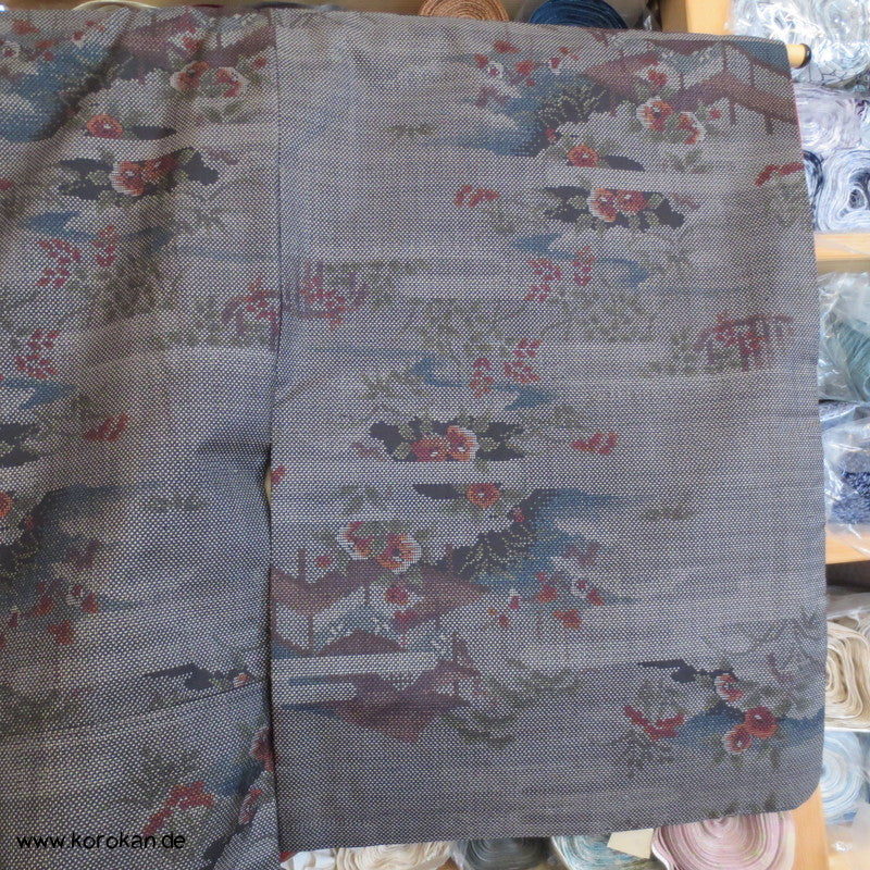 Garten Kasuri Tsumugi Seiden Kimono