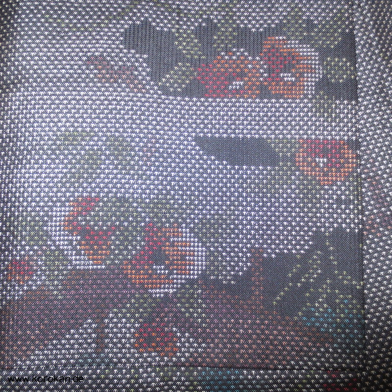 Garten Kasuri Tsumugi Seiden Kimono