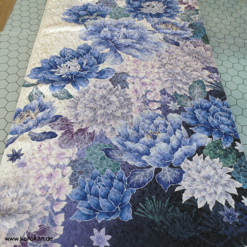 Panel Muster Stoff für Kimono - Blumendruck