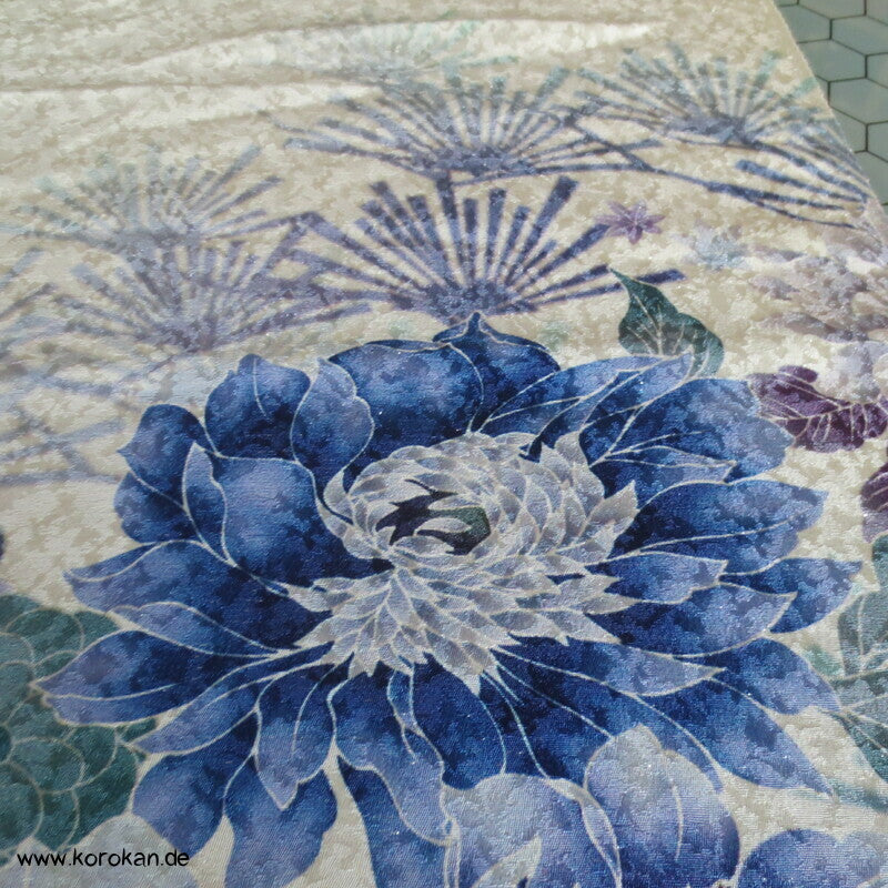 Panel Muster Stoff für Kimono - Blumendruck