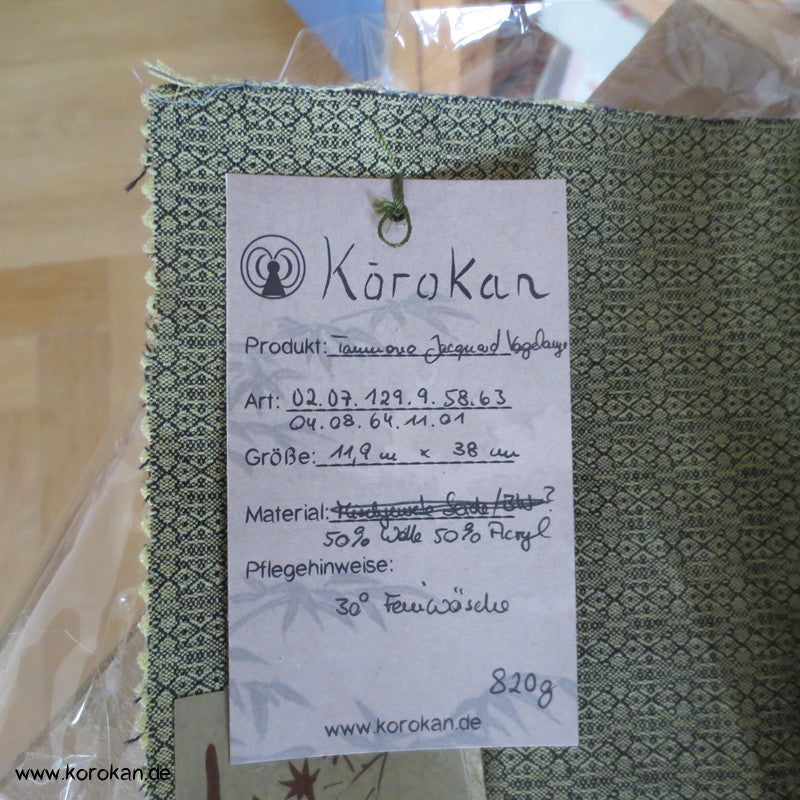 geometrischer Jacquard Kimono Stoff, Wolle / Acryl