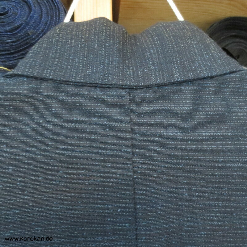 Hitoe Woll Kimono, blau
