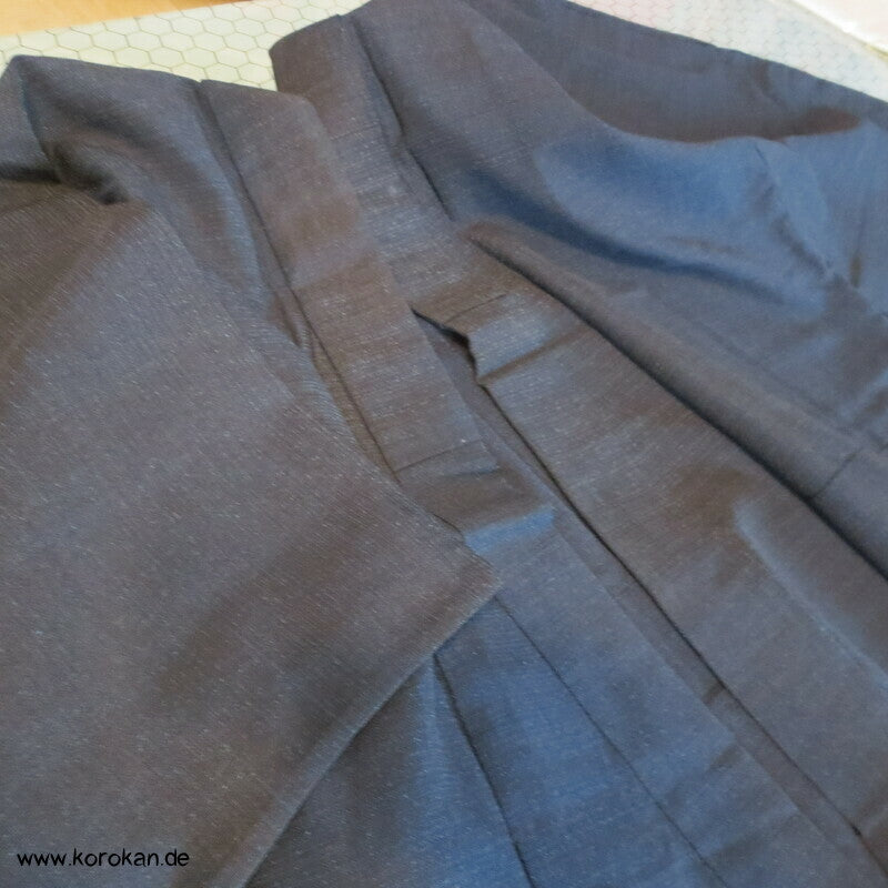 Hitoe Woll Kimono, blau