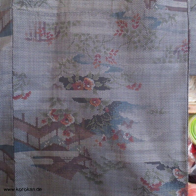 Garten Kasuri Tsumugi Seiden Kimono