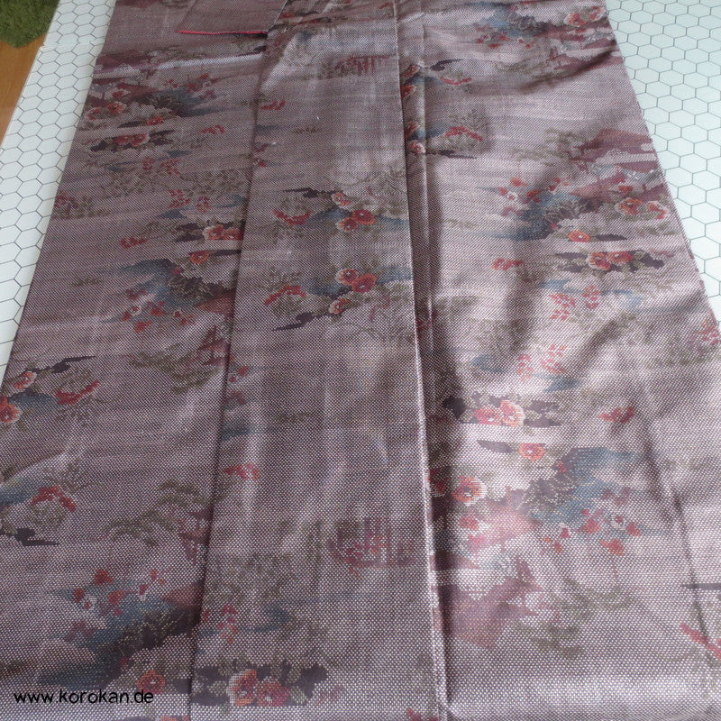 Garten Kasuri Tsumugi Seiden Kimono