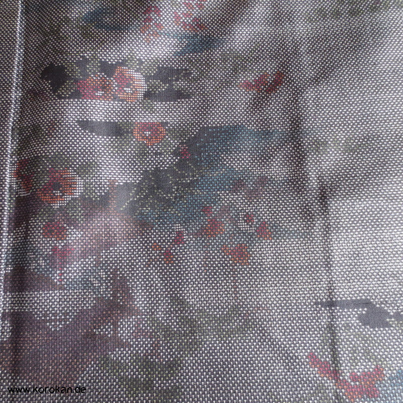 Garten Kasuri Tsumugi Seiden Kimono