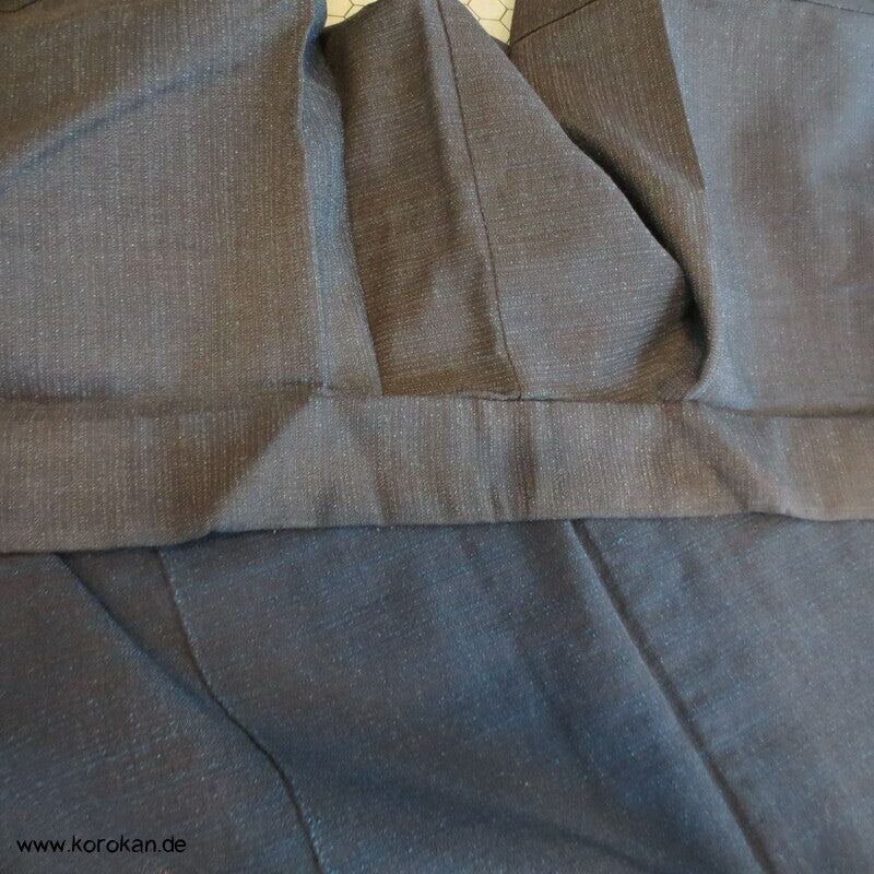 Hitoe Woll Kimono, blau