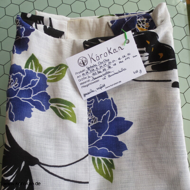 Yukata Baumwoll Kimono Schmetterlinge