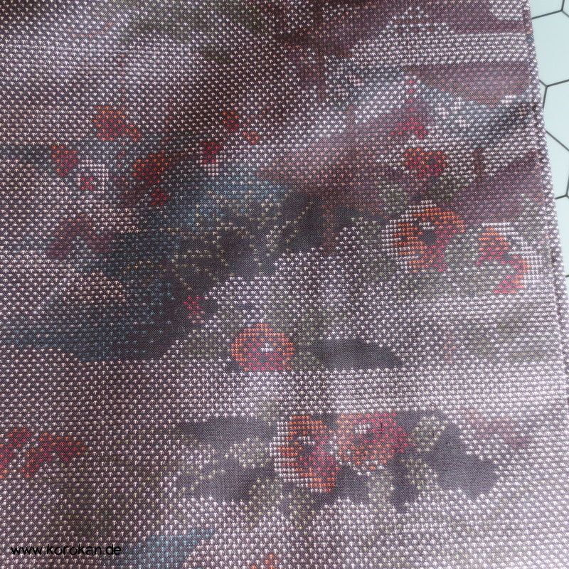 Garten Kasuri Tsumugi Seiden Kimono