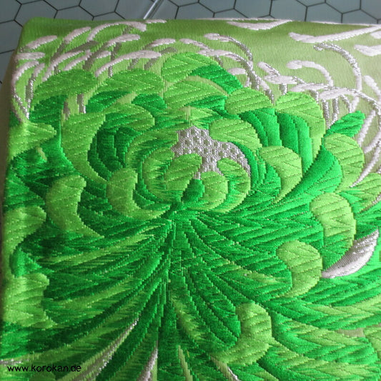 Fukuro Obi Seidenbrokat Rangiku Crazy Chrysantheme