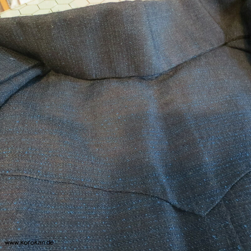 Hitoe Woll Kimono, blau