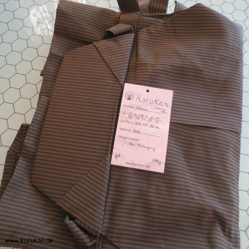 messing dunkelblau gestreifte Andon Rock Hakama Kimono