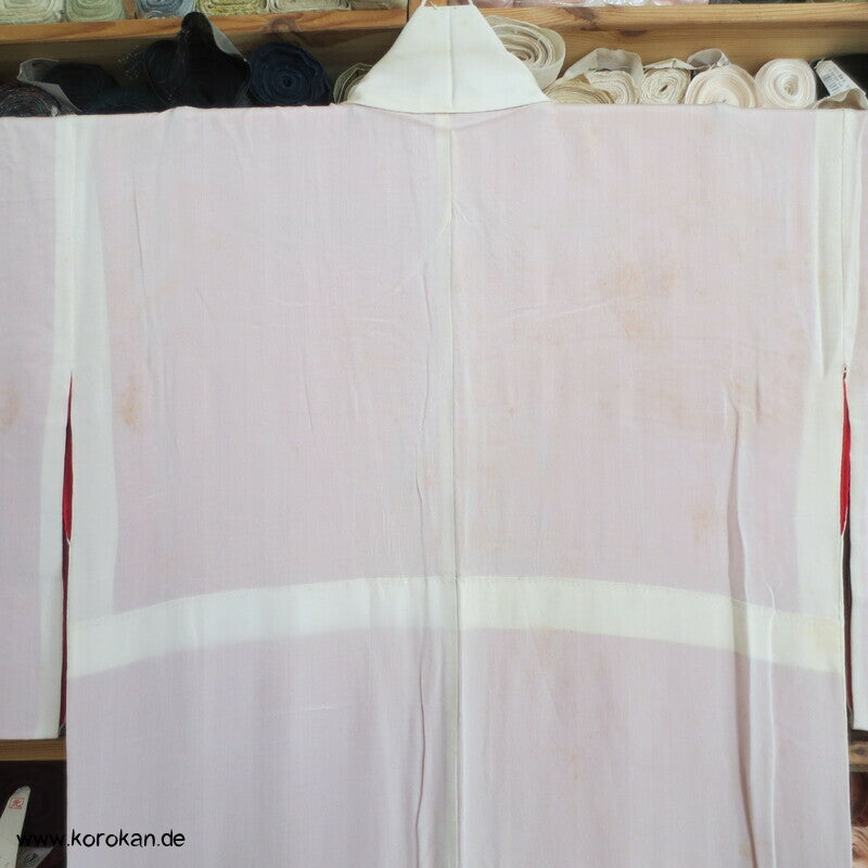 Nakagi - Lagenlook Kimono - naturfarbener Seiden Crepe