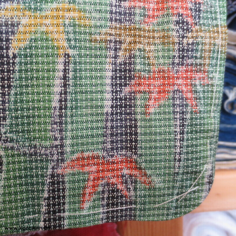 Bambuswald Kasuri Tsumugi Seiden Kimono