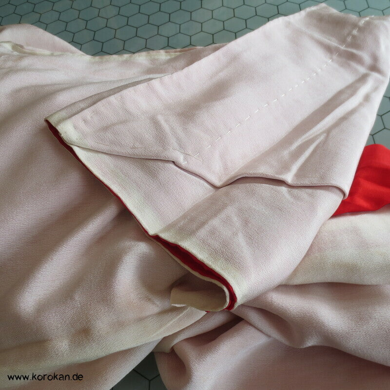 Nakagi - Lagenlook Kimono - naturfarbener Seiden Crepe