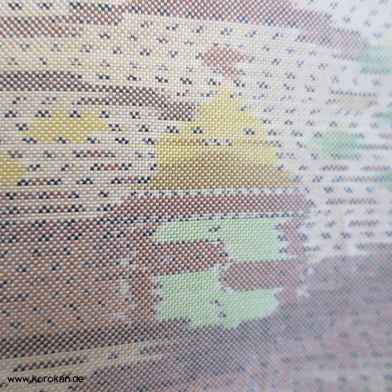 Dünenmuster Kasuri Tsumugi Seiden Kimono