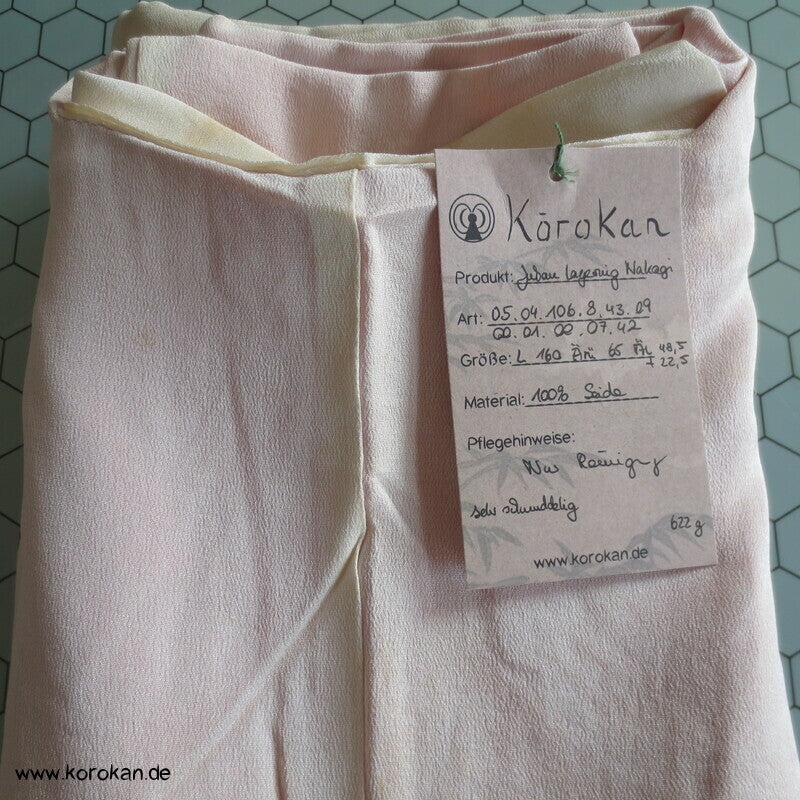 Nakagi - Lagenlook Kimono - naturfarbener Seiden Crepe