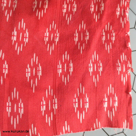 Araihari leichter antiker Kimonostoff, Damaststreifen mit Diamantrautendruck