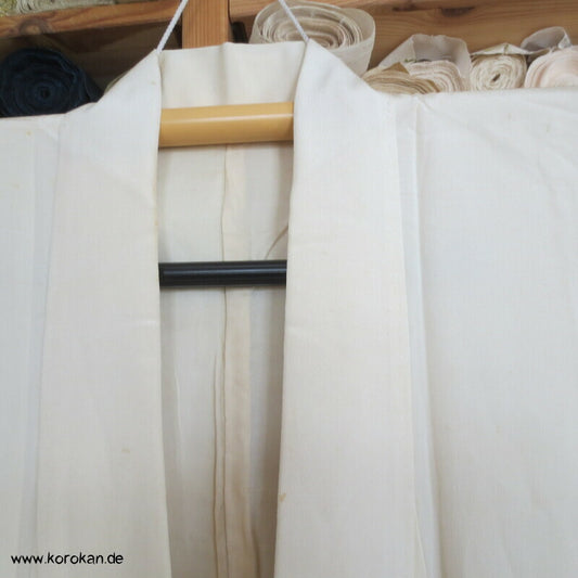 Nakagi - Lagenlook Kimono - naturfarbener Seiden Crepe