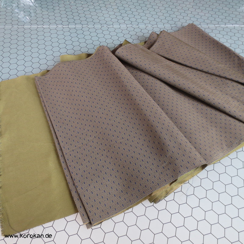 Kikko Double Face Hakama Seide