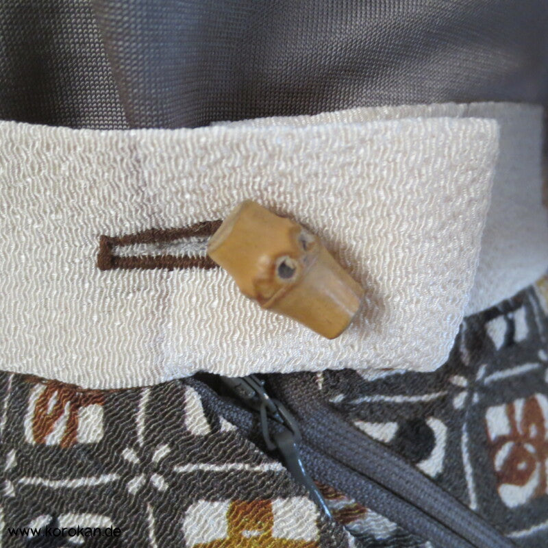 Musterkaro Kimono Seide Bias Cut Rock